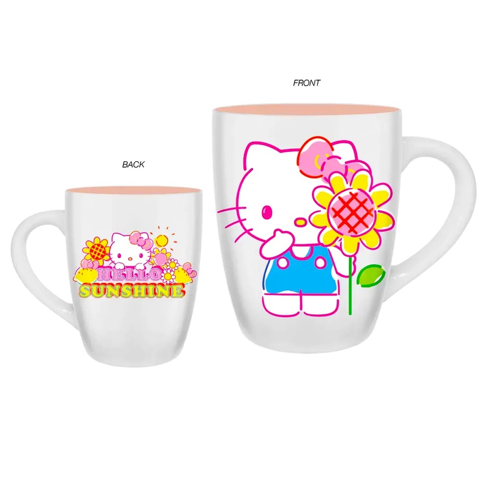 Hello Kitty By Sanrio ’Hello Sunshine’ Double-Sided Ceramic Mug. 25oz.